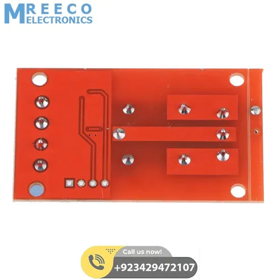 3V 1 Channel Relay Module Interface Board Low Level Trigger Optocoupler for Arduino - Back View