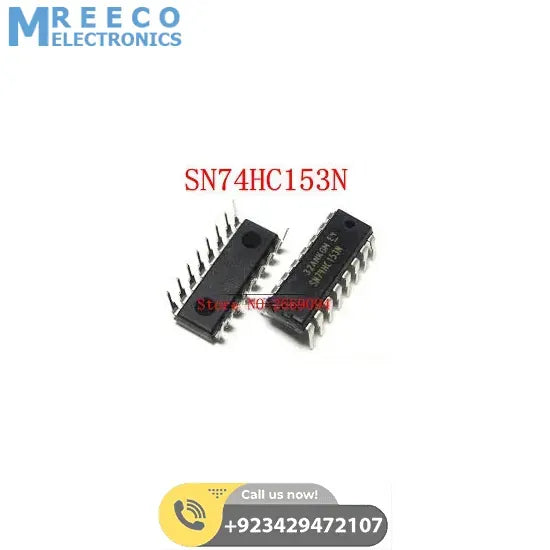 Dual 4 Input Multiplexer IC 74hc153 - Front View