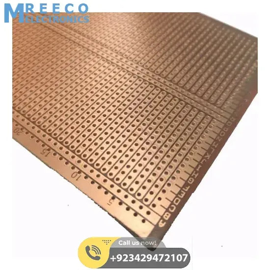 BreadBoard Style Veroboard 100mm x 240mm Project Board Prototyping Board StripBoard - Side View