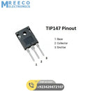 TIP147 PNP Power Transistor - Back View