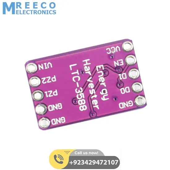 Piezoelectric Energy Harvester UVLO LTC3588 Sensor Solar Energy Breakout Board for Arduino in Lahore pakistan - Back View