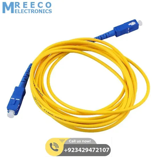 SC to SC Fiber Patch Cord Cable 30M - Front View