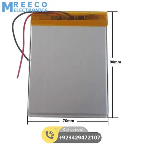 3.7V 4000mah 357090 Battery - Front View