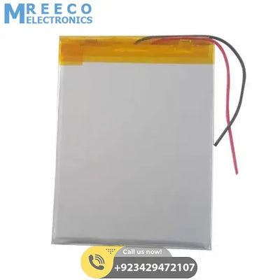 3.7V 4000mah 357090 Battery - Side View