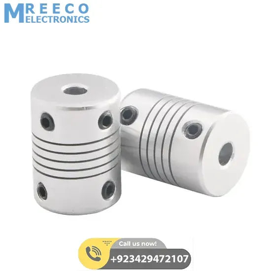 6x6mm Flexible Coupling Shaft - Back View