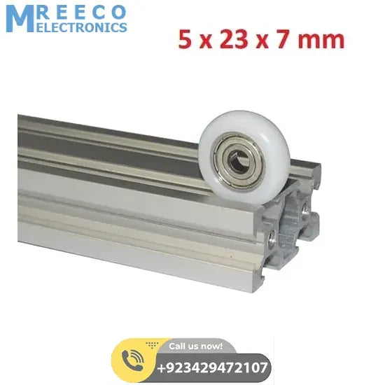 3D Printer Track Roller Nylon Plastic Bearing Pulley - Side View