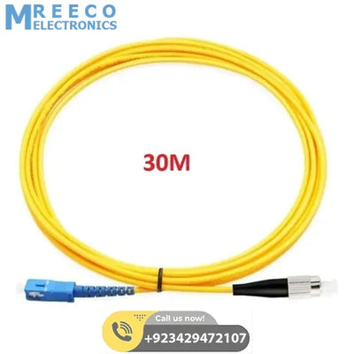 FC To LC 30m Single Mode Fiber Patch Cable Simplex 9/125 Fiber Patch Cord - Side View