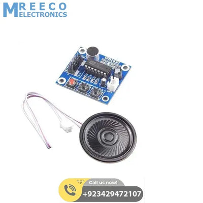 ISD1820 Recording And Playback Module With On Board Mic and Loud Speaker - Side View