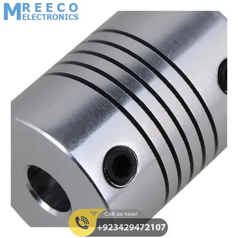 4x8mm Flexible Coupling Shaft - Front View