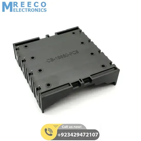4 Cell Lithium ion 3.7V 18650 Battery Holder Case Box - Side View