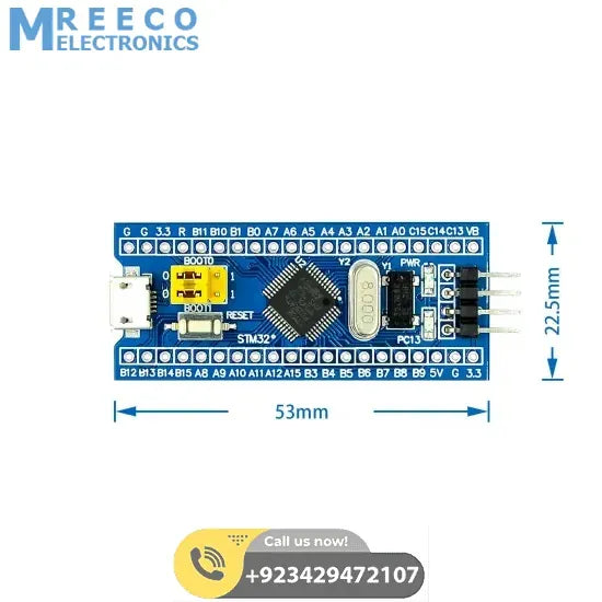 Blue Pill Clone CKS32F103C8T6 STM32F103 In Pakistan - Back View