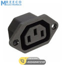 Female AC Power Plug Socket Connector Adapter - Front View