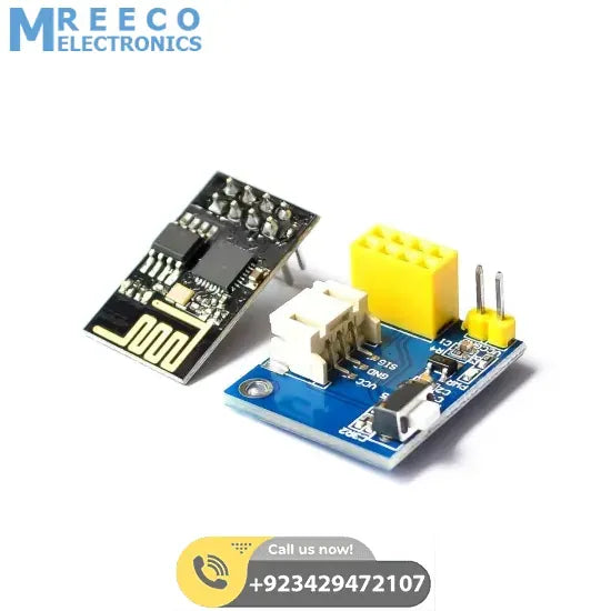 ESP8266 ESP01 ESP-01 RGB LED Controller Adpater WIFI Module for Arduino IDE WS2812 WS2812B 5050 16 Bits Light Ring Christmas DIY - Back View