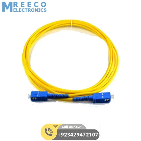 SC to SC Fiber Patch Cord Cable 15M - Front View