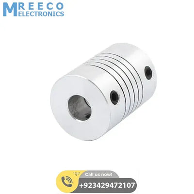 7x7mm Flexible Coupling Shaft - Side View