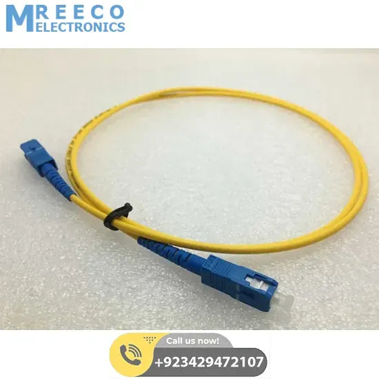 SC to SC Fiber Patch Cord Cable 1M - Front View