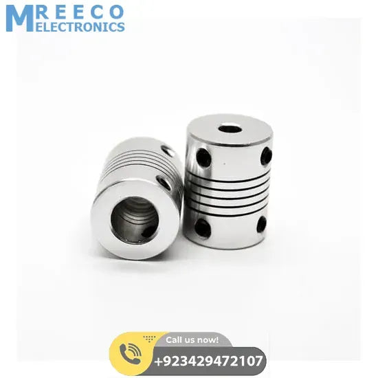 4x10mm Flexible Coupling Shaft - Side View