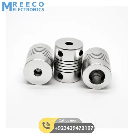 4x10mm Flexible Coupling Shaft - Back View