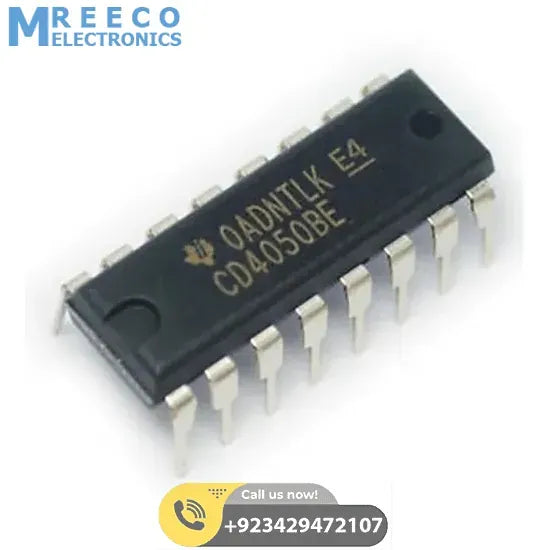 DELL CD4050BE Non Inverting Buffer IC - Side View