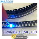 Blue SMD 1206 LED Super Bright Light Emitting Diode - Back View