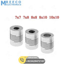 7x8mm Flexible Coupling Shaft - Top View