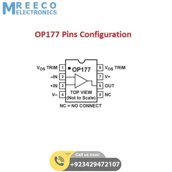 OP177 Op Amp Ultra Precision Operational Amplifier IC - Side View