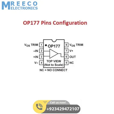 OP177 Op Amp Ultra Precision Operational Amplifier IC - Side View