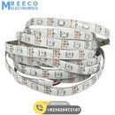 5M 150 Leds WS2812 Digital RGB Strip Lights ,Waterproof 5050 Dream Color Flexible LED Light Tape DC 5V (White PCB) - Side View