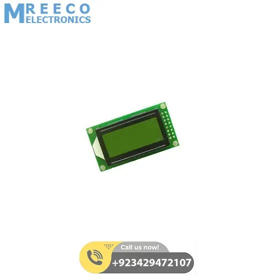 LCD 8x2 Characters Green Backlight - Front View