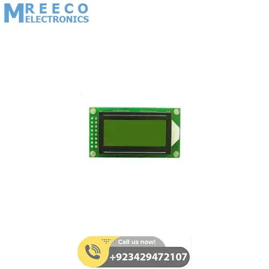 LCD 8x2 Characters Green Backlight - Side View