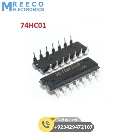 HD74HC01 Nand Gate IC - Front View