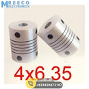 4x6.35mm Flexible Coupling Shaft - Front View