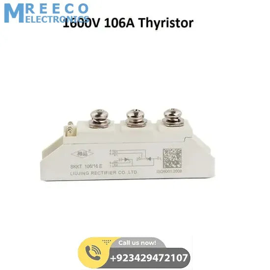 1600V Thyristor SCR Diode Module DSKKT10616e 106A Rectifier - Front View