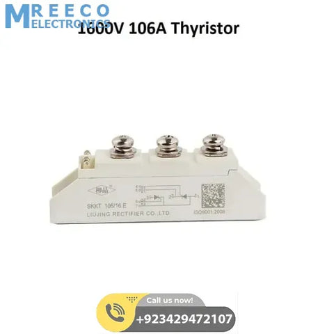 1600V Thyristor SCR Diode Module DSKKT10616e 106A Rectifier - Front View
