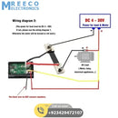 100A Digital Display Voltmeter Ammeter ZFX VC288 Dual LED Voltage Current Tester Monitor Panel Gauge WIth Shunt - Top View