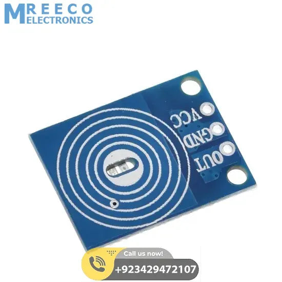 OE-TP capacitive touch button light touch switch module digital touch sensor LED no pole dimming 10A DC 5-12V - Back View