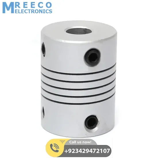 6x6.35mm Flexible Coupling Shaft - Side View