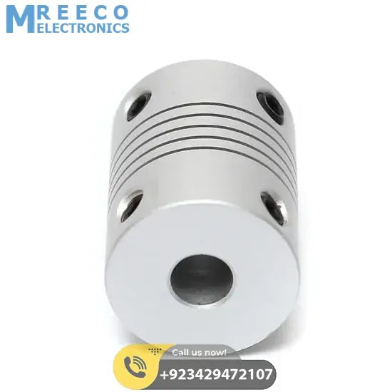 6x6.35mm Flexible Coupling Shaft - Back View