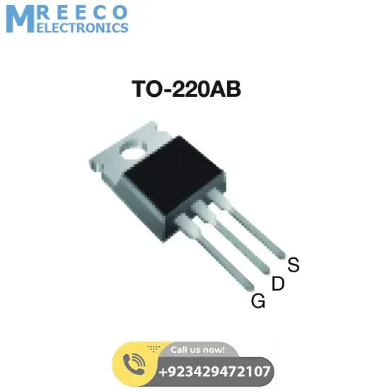 IRFBC30 N-Channel 3.6A 600V Power MOSFET TO-220 100W - Side View