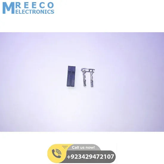 molex black connector 2PIN in pakistan - Front View