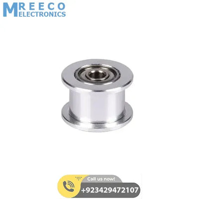 16T-6-3mm GT2 Idler Series 16T 3mm Aluminum Belt Pulley - Side View