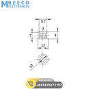 16T-6-3mm GT2 Idler Series 16T 3mm Aluminum Belt Pulley - Top View
