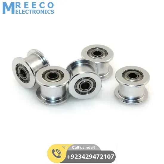 16T-6-3mm GT2 Idler Series 16T 3mm Aluminum Belt Pulley - Bottom View