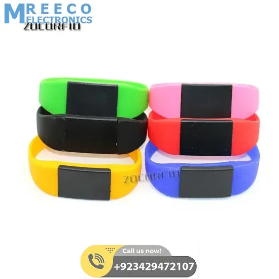 13.56Mhz UID Changeable MF 1K S50 NFC Bracelet RFID Wristband - Front View