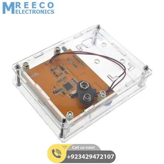 Clear Acrylic Case Shell Housing For LCR-T4 M328 Transistor Tester Capacitance - Top View