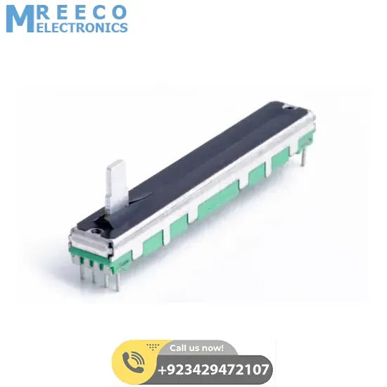 Slide Potentiometers B10K Single Potentiometers Variable Resistors - Front View