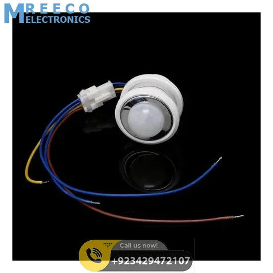 Mini Ceiling Mount LED PIR Detector Infrared Motion Sensor Switch 40mm - Side View