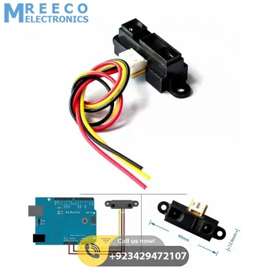 Sharp Distance Measuring Sensor unit 10 to 80 cm – GP2Y0A21YK0F - Front View