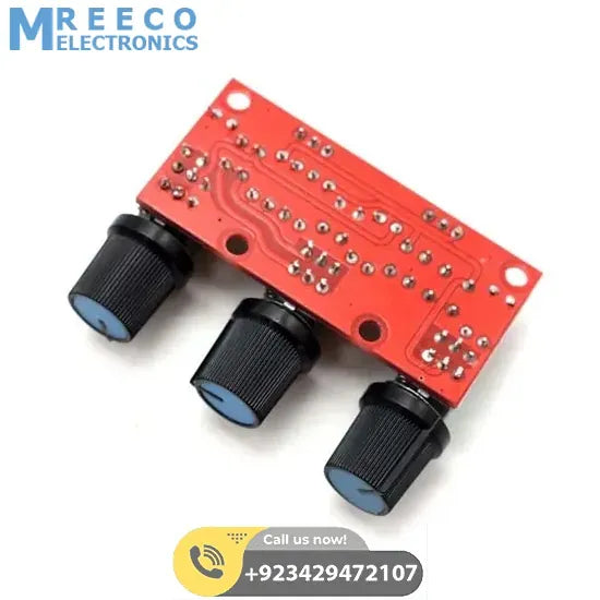 Lusya Mini Passive Tone Preamp Board Bass Treble Volume Control Pre-amplifier Preamp Board E3-001 - Back View