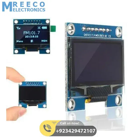 1.3 Inch 128×64 OLED Display Screen Module with SPI Serial Interface – V2 - Front View